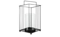 HOME STORY Windlicht mit Glaseinsatz | 24,5 cm