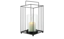 HOME STORY Windlicht mit Glaseinsatz | 24,5 cm