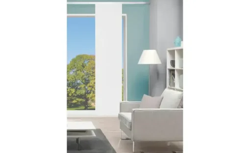 HOME Wohnideen Flächenvorhang Panello weiß uni