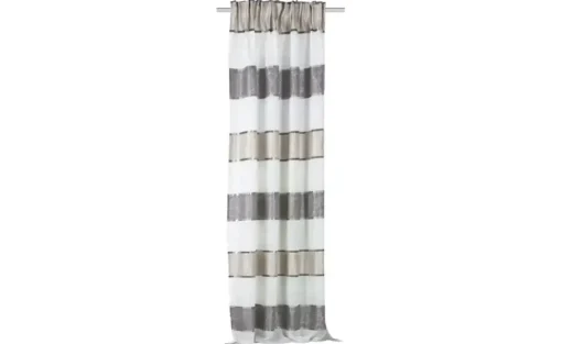 HOME Wohnideen Kräuselbandschal | Grau, 145 cm