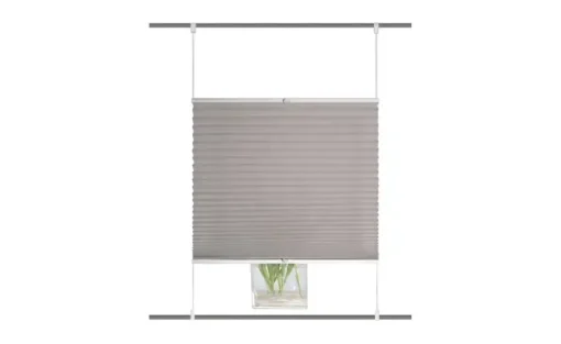 HOME Wohnideen Plisseerollo | Grau, 130 cm | Höffner