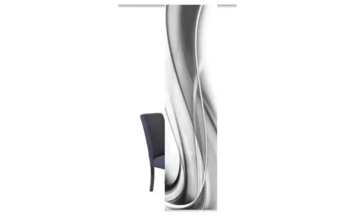 HOME Wohnideen Schiebevorhang 3er-Set | Grau, 1er