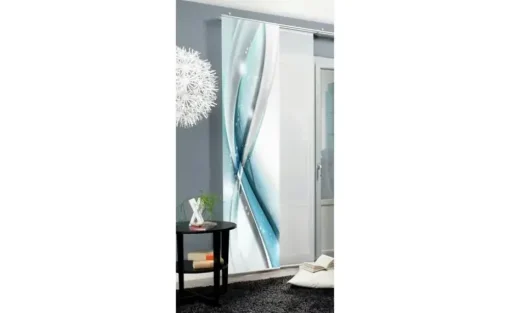 HOME Wohnideen Schiebevorhang 3er-Set | Blau, 1er