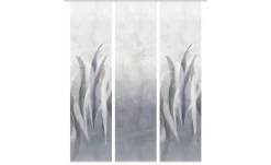 HOME Wohnideen Schiebevorhang | Grau, Blau, 3er-Set