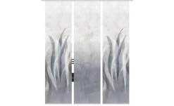HOME Wohnideen Schiebevorhang | Grau, Blau, 3er-Set