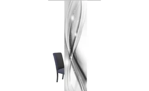 HOME Wohnideen Schiebevorhang 3er-Set | Grau, 1er