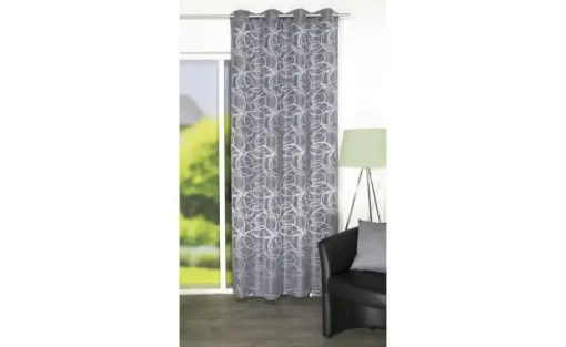 HOME Wohnideen Ösenschal | Grau | Möbel Höffner