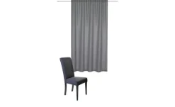 HOMEbasics Fertigschal | Grau, 145 cm | Möbel Höffner