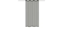 HOMEbasics Ösenschal | Grau, 145 cm | Möbel Höffner