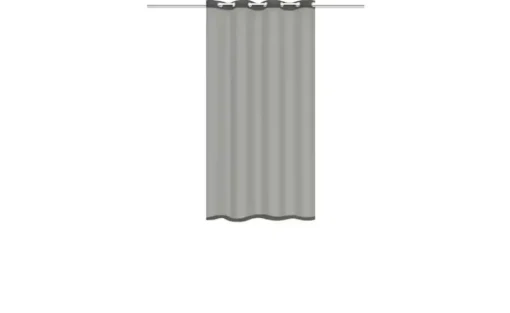 HOMEbasics Ösenschal | Grau, 145 cm | Möbel Höffner
