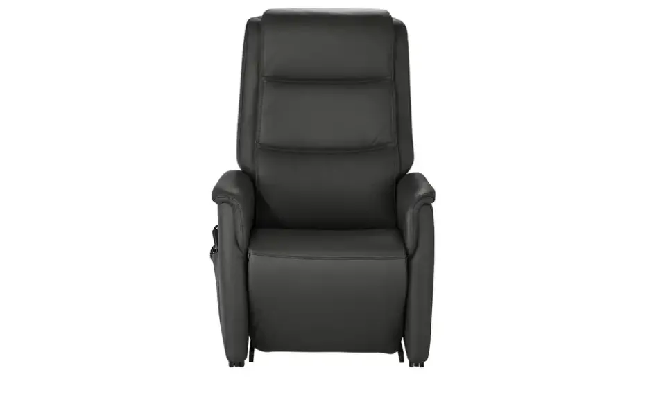 Hukla Ledersessel mit Aufstehhilfe Dean | Schwarz