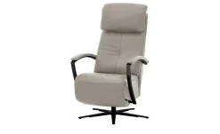 Hukla Relaxsessel Leder Pierre | Aluminiumgrau, Grundfunktion