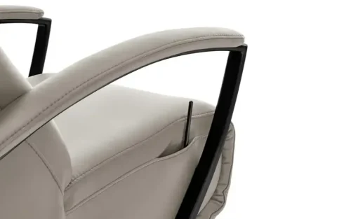 Hukla Relaxsessel Leder Pierre | Aluminiumgrau, Grundfunktion