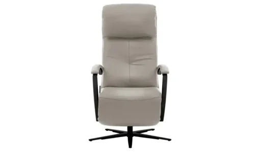 Hukla Relaxsessel Leder Pierre | Aluminiumgrau, Grundfunktion