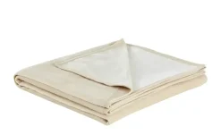 IBENA Überwurf Uni doubleface | Beige, Weiß | Höffner