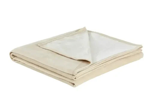 IBENA Überwurf Uni doubleface | Beige, Weiß | Höffner