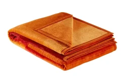 IBENA Jacquard Schlafdecke Sorrento | Orange, Gelb