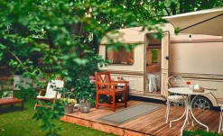 In- & Outdoor Teppich Nizza | Beige, 67x140 cm