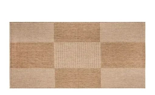 In- & Outdoor Teppich Nizza | Braun, 67x140 cm