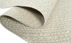 In- und Outdoorteppich Kenzy | Creme, Gestreift