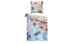 indigo Mako-Satin Bettwäsche Square | Möbel Höffner
