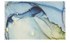 indigo Mako-Satin Wende-Bettwäsche Oil Whirl | 135x200 cm