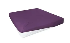 Jersey-Elastan Boxspringlaken | Pflaume, 100 cm