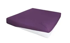 Jersey-Elastan Boxspringlaken | Pflaume, 100 cm