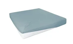 Jersey-Elastan Boxspringlaken | Aquablau, 100 cm