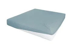 Jersey-Elastan Boxspringlaken | Aquablau, 100 cm
