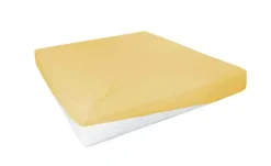 Jersey-Elastan Boxspringlaken | Senfgelb, 100 cm