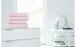 Jersey-Elastan Boxspringlaken | Rosé, 100 cm | Höffner