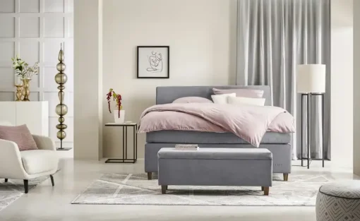 Jette Home Bettbank mit Stauraum Jette Flex | Anthrazit