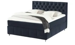 Jette Home Boxspringbett Jette Glam | Mitternachtsblau, 160 cm