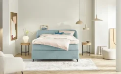Jette Home Boxspringbett Jette Embrace | Eisblau, 160 cm