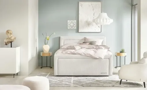 Jette Home Boxspringbett Jette Frame | Creme, 160 cm