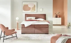 Jette Home Boxspringbett mit Bettkasten Adapt | Zimt, 160 cm