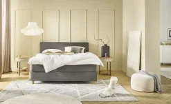 Jette Home Boxspringbett Jette Flex | Anthrazit, 140 cm