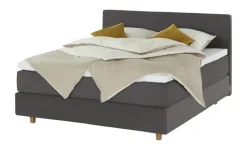 Jette Home Boxspringbett Jette Flex | Anthrazit, 140 cm