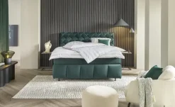 Jette Home Boxspringbett Braid  | Grün, 160 cm