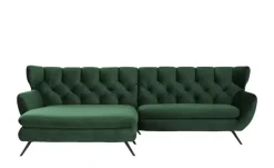 Jette Home Ecksofa Caldara | links, Dunkelgrün