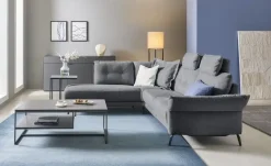 Jette Home Ecksofa  Scope  | Dunkelgrau, links