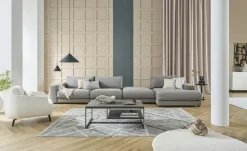 Jette Home Element Hocker in Feincord Sila | Grau, Cordstoff fein