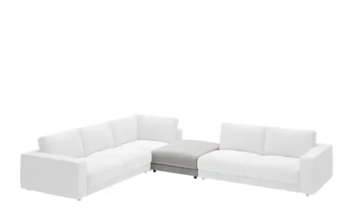 Jette Home Element Hocker in Cord Sila | Grau, Cordstoff