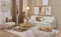 Jette Home Hocker Cord Sila | Schneeweiß | Höffner