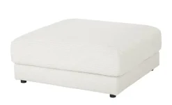 Jette Home Hocker Cord Sila | Schneeweiß | Höffner