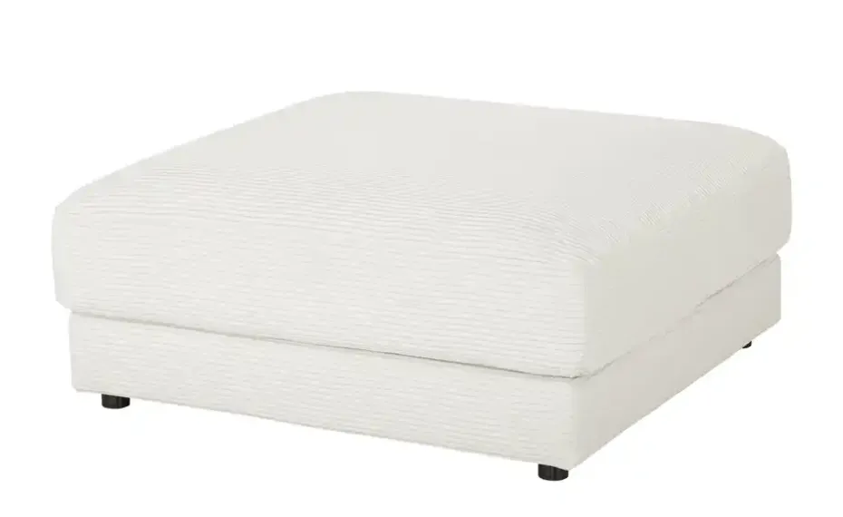 Jette Home Hocker Cord Sila | Schneeweiß | Höffner