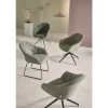 Jette Home Polsterstuhl Abby | Grün, Boucléstoff