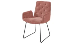 Jette Home Polsterstuhl Salo | Pfirsich, Armlehne