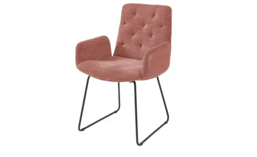 Jette Home Polsterstuhl Salo | Pfirsich, Armlehne